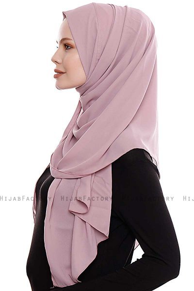 Yara - Donker Roze Praktisch One Piece Crepe Hijab