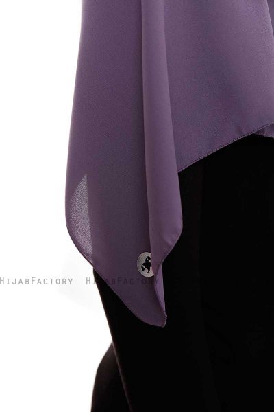 Yara - Pruim Praktisch One Piece Crepe Hijab