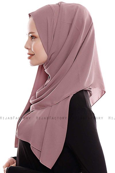 Yara - Rose Pink Praktisch One Piece Crepe Hijab
