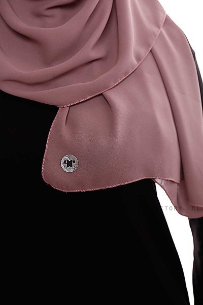 Yara - Rose Pink Praktisch One Piece Crepe Hijab