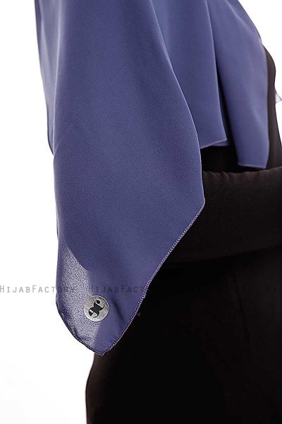 Yara - Royal Blue Praktisch One Piece Crepe Hijab