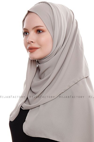 Yara - Sand Praktisch One Piece Crepe Hijab