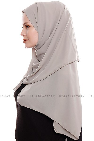 Yara - Sand Praktisch One Piece Crepe Hijab
