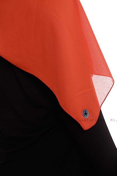 Yara - Baksteenrood Praktisch One Piece Crepe Hijab