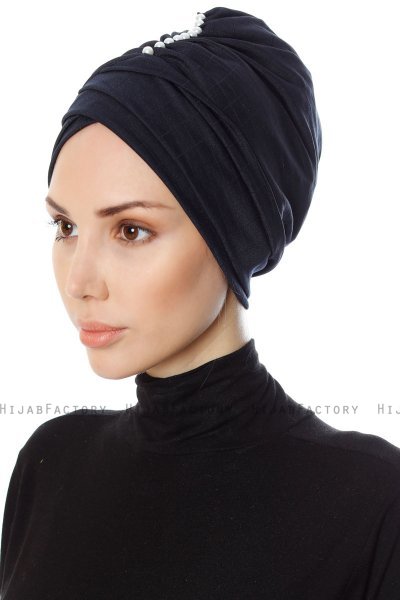Yonca - Marineblauw Turban