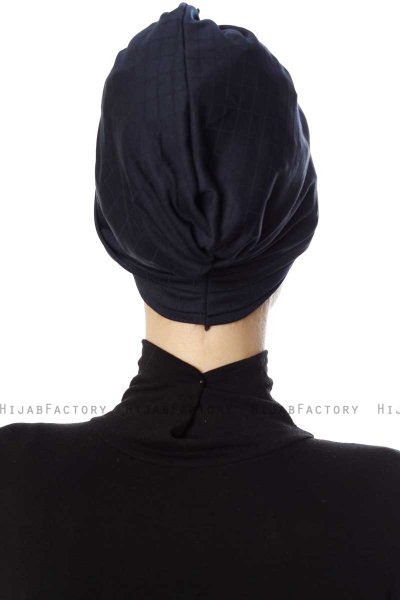 Yonca - Marineblauw Turban