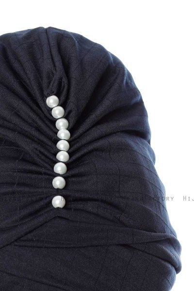 Yonca - Marineblauw Turban