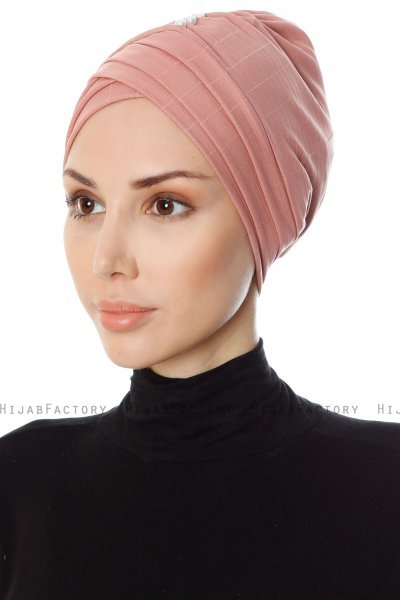 Yonca - Donker Roze Turban