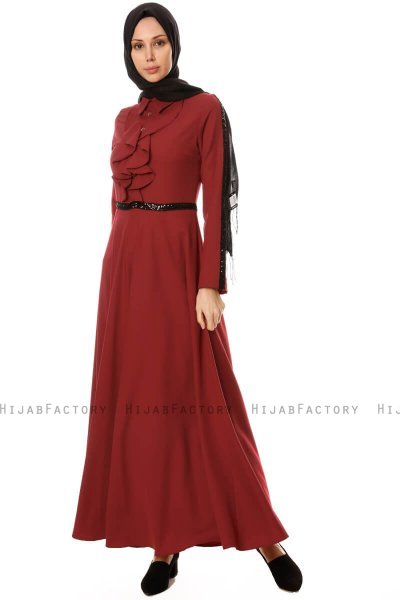 Yussra - Bordeaux Jurk - Burun
