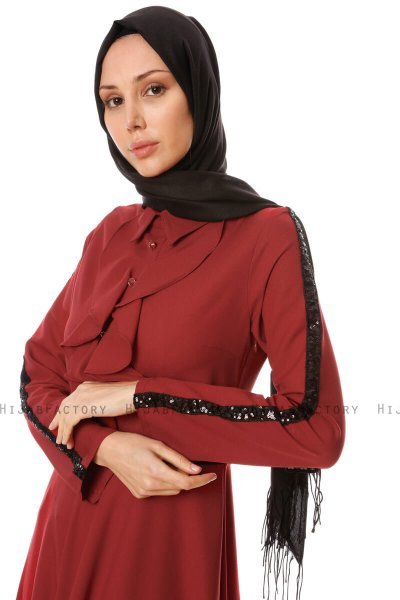 Yussra - Bordeaux Jurk - Burun