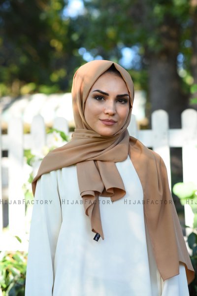Zahra - Beige Crêpe Hijab - Mirach