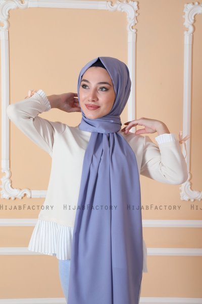 Zahra - Denim Crêpe Hijab - Mirach