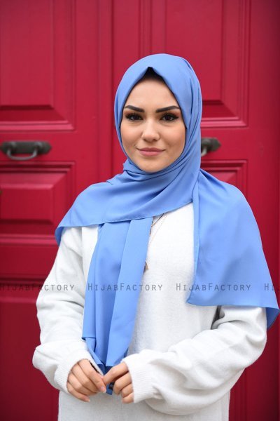 Zahra - Indigo Crêpe Hijab - Mirach