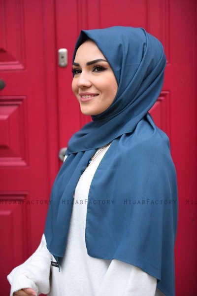 Zahra - Benzine Groen Crêpe Hijab - Mirach