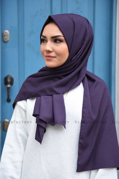 Zahra - Pruim Crêpe Hijab - Mirach