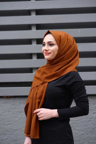 Zahra - Terracotta Crêpe Hijab - Mirach