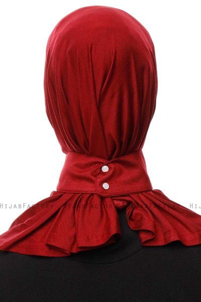 Zeliha - Bordeaux Praktisch Viscose Hijab