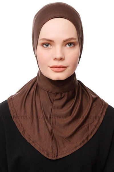 Zeliha - Bruin Praktisch Viscose Hijab