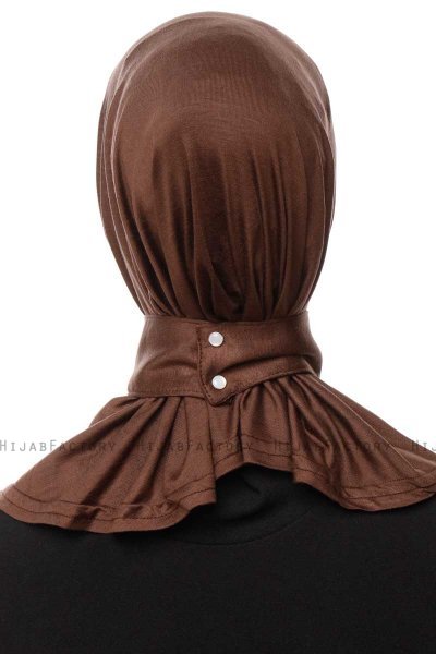 Zeliha - Bruin Praktisch Viscose Hijab