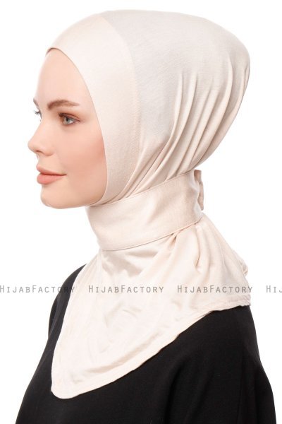 Zeliha - Licht Beige Praktisch Viscose Hijab