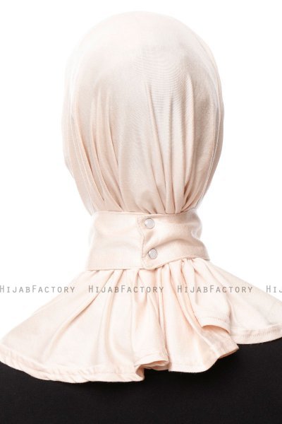 Zeliha - Licht Beige Praktisch Viscose Hijab
