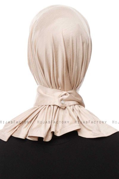 Zeliha - Licht Taupe Praktisch Viscose Hijab