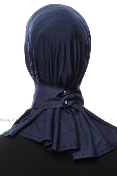 Zeliha - Marineblauw Praktisch Viscose Hijab