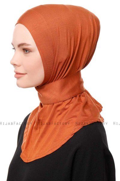 Zeliha - Baksteenrood Praktisch Viscose Hijab