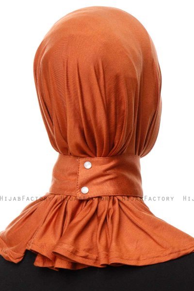Zeliha - Baksteenrood Praktisch Viscose Hijab