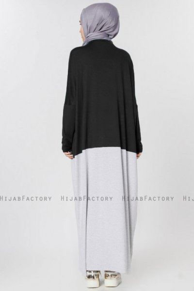 Zenia Svart & Grå Klänning Miss Halima 280141d