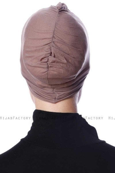 Zeynep - Donker Taupe Parizien Onderkapje - Ecardin