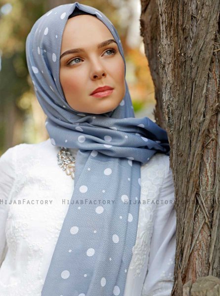 Zinera- Grijs Gevormde Hijab - Sal Evi