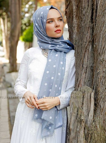 Zinera- Grijs Gevormde Hijab - Sal Evi