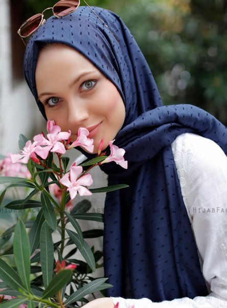 Malika - Marineblauw Hijab - Sal Evi