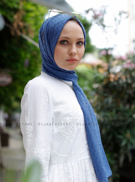 Malika - Blauw Hijab - Sal Evi