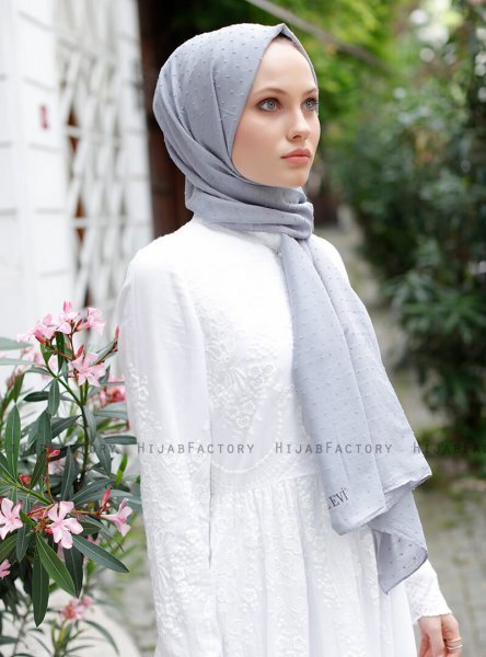 Malika - Grijs Hijab - Sal Evi