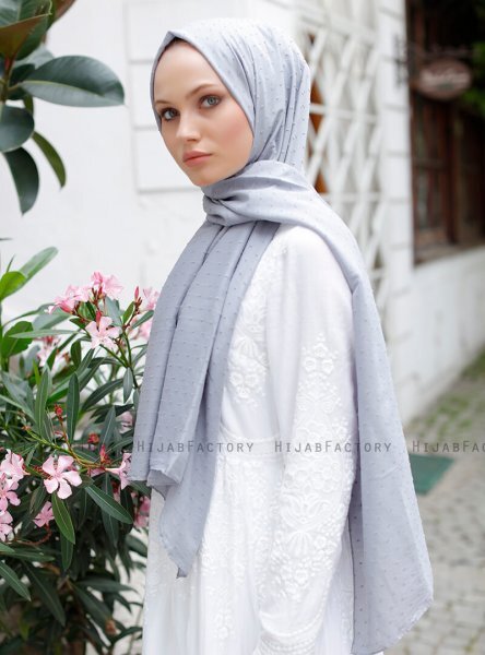Malika - Grijs Hijab - Sal Evi