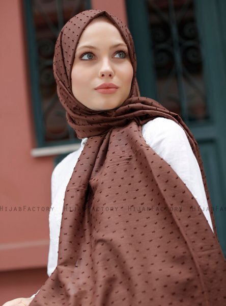 Malika - Donker Bruin Hijab - Sal Evi