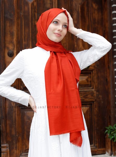 Zaina - Baksteenrood Hijab - Sal Evi