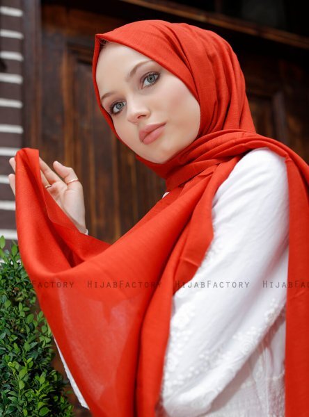 Zaina - Baksteenrood Hijab - Sal Evi