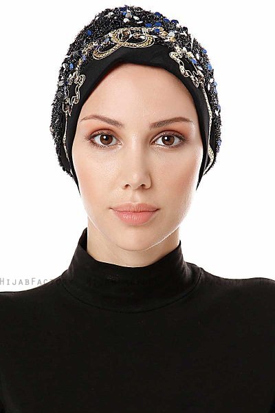 Zuleyha - Marineblauw Turban