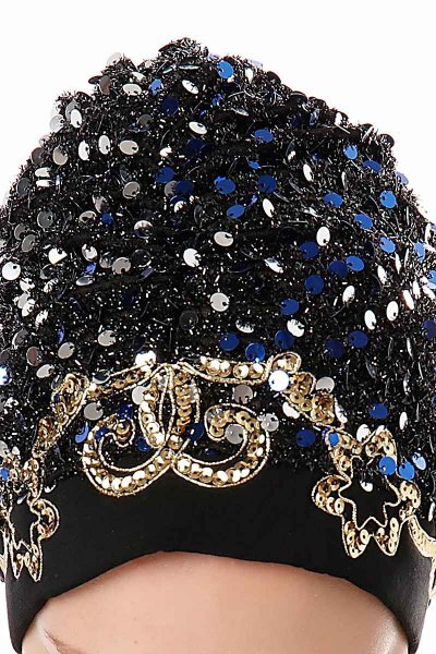 Zuleyha - Marineblauw Turban